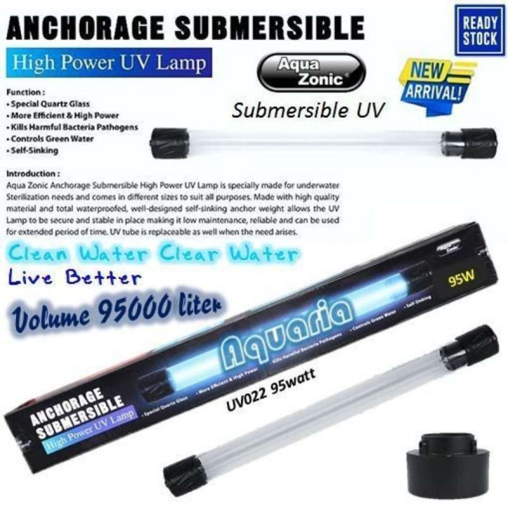  AQUAZONIC® ANCHORANGE SUBMERSIBLE-HIGH POWER UV LAMP 95W