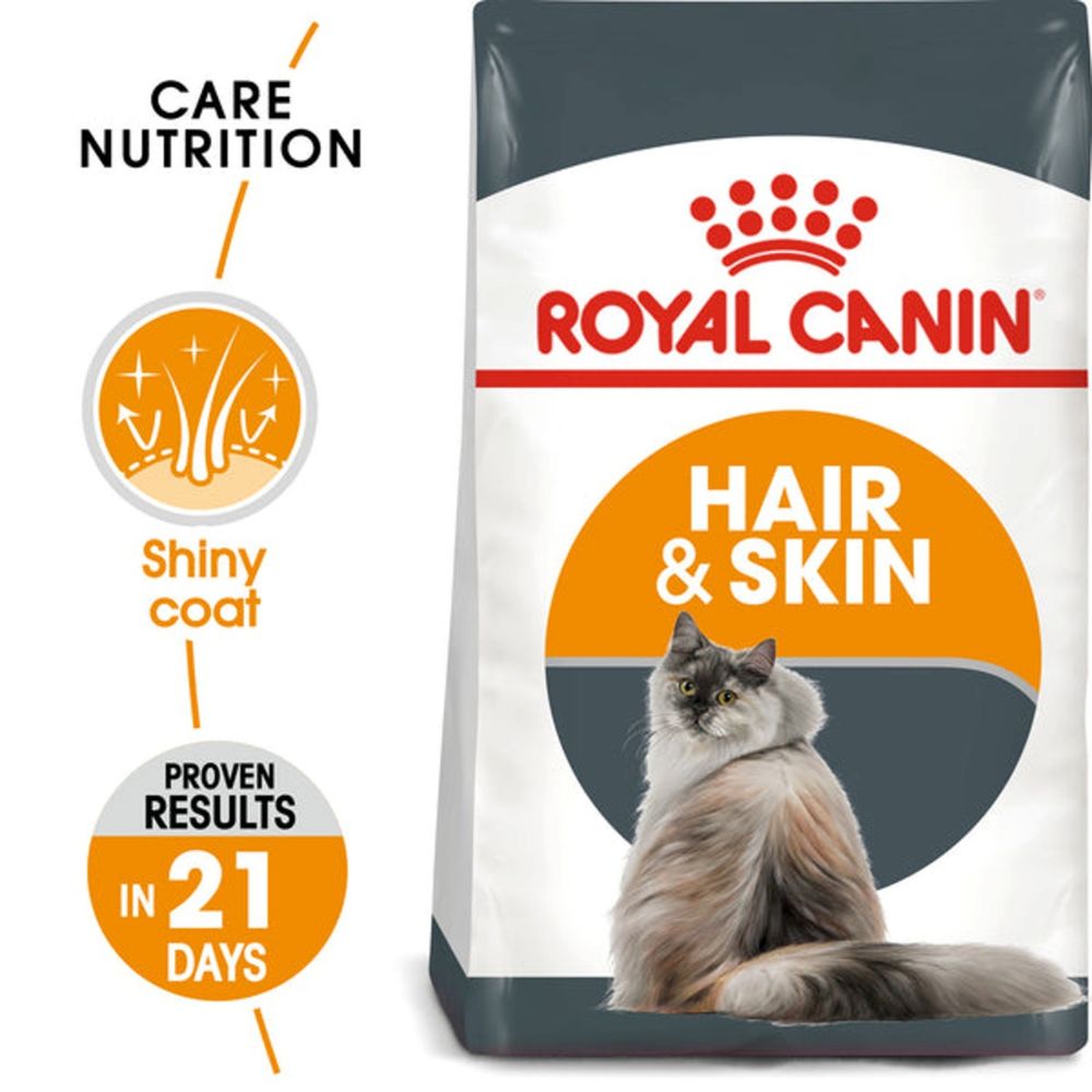  [2kg] Royal Canin Hair & Skin Dry Kibbles for Cats