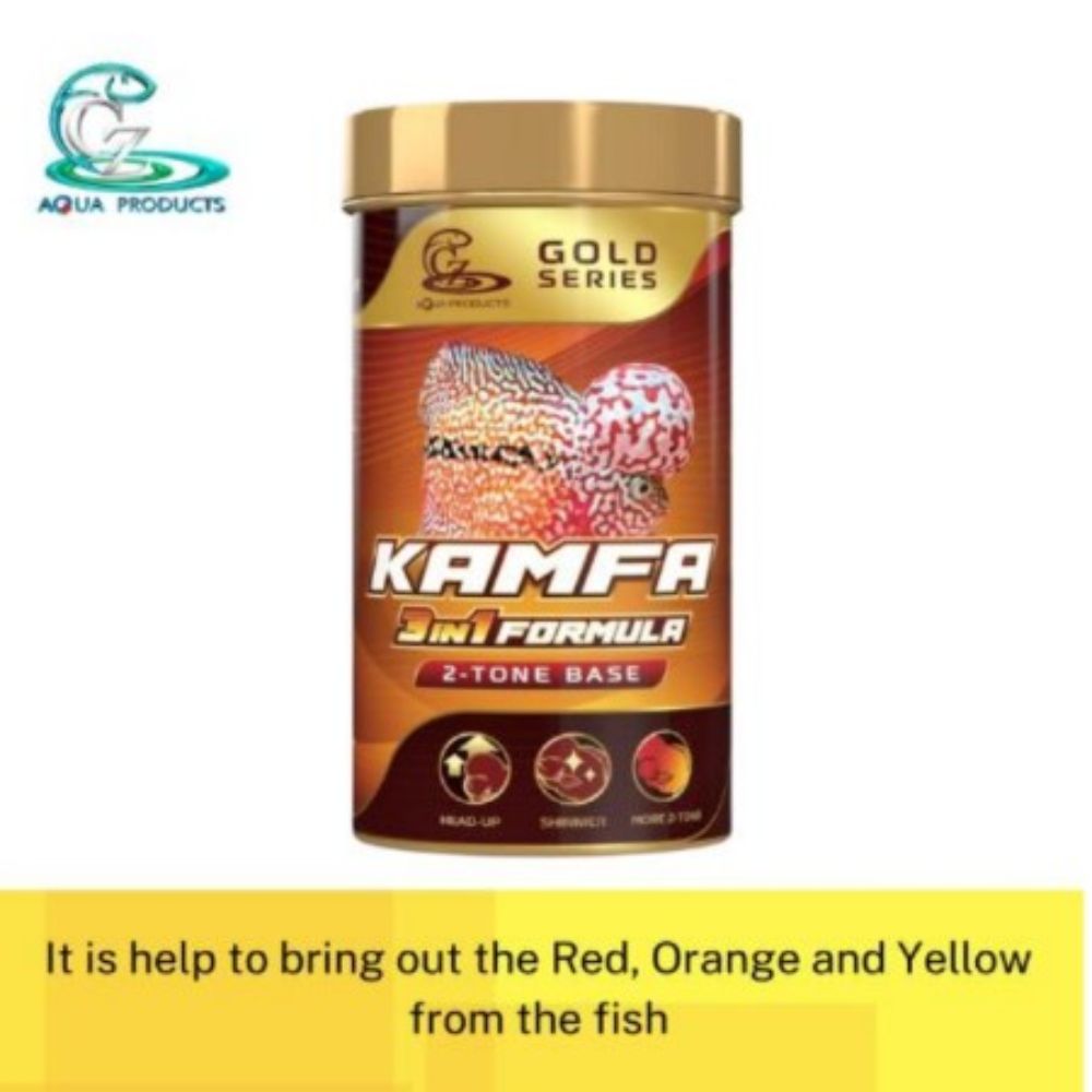  CZ Aqua Kamfa 3 in 1 Formula Fish Food (2-Tone Base) 100g