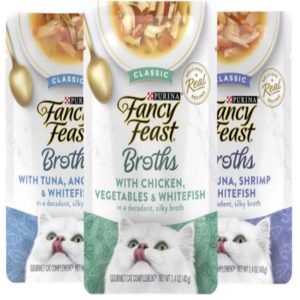 [Bundle of 16 Pouches] Fancy Feast Cat Classic Broths for Cats | Cat Wet Food